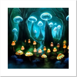 Glow forest Posters and Art